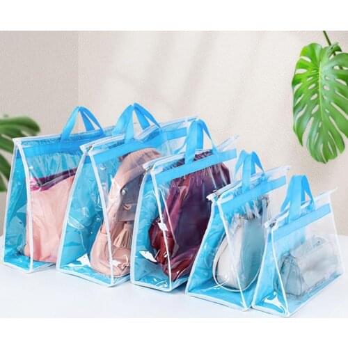 Household Wardrobe Transparent Moisture-proof Dustproof Handbag Storage Bag