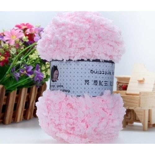 Color Knitting Wool Yarn Long Pile Yarn Skin Friendly Soft Wool Yarn Towel Sweater And Scarf Knitting Thread