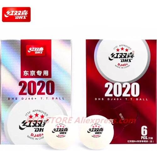 DHS DJ40+ 3-Star Table Tennis Ball ITTF Tokyo Olympic Game 2020 BUSAN WORLD Championships Plastic ABS DHS 3 Star Ping Pong Balls