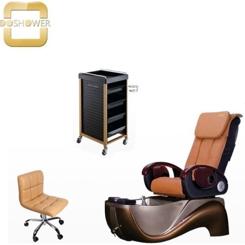 Doshower salon shop furniture of luxury pedicure chair of salon furniture