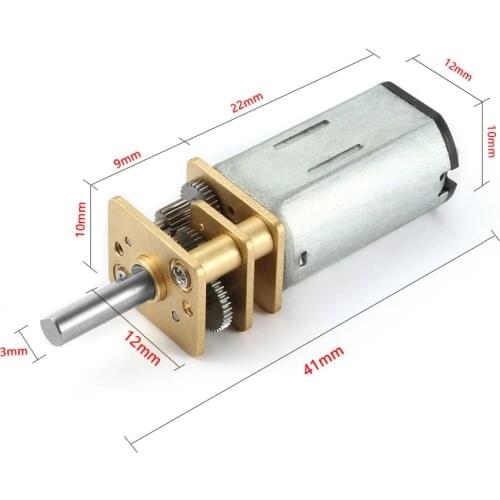 EBOWAN smart car motor N30 Mini Micro metal geared 3v 6v 12v DC Motor