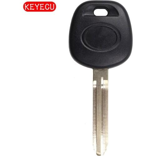 Keyecu Replacement Transponder Key Ignition With Chip ID4D67 PG1:32 for Toyota SIENNA CAMRY AVALON Uncut Blank Blade TOY43