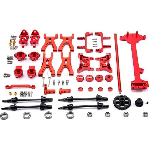 Metal Complete Upgrade Parts Kit For Wltoys A959 Vortex 1/18 2.4G 4WD Electric RC Car Off-Road Buggy Hop-Up Fit A969 A979
