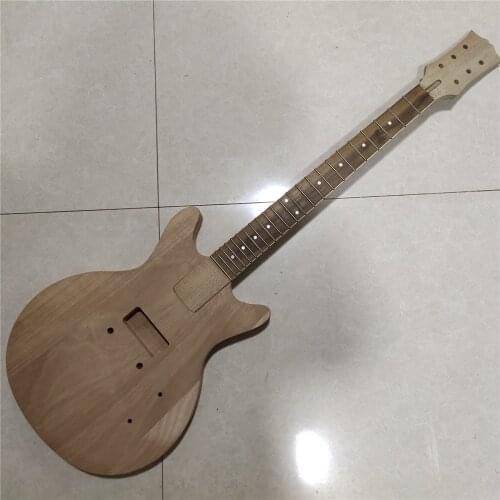 Unfinished Electric Guitar Kit Guitar Neck And Body DIY Parts