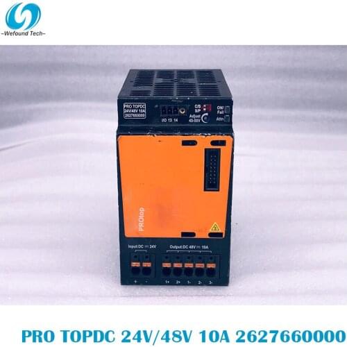 Original Weidmüller PRO TOPDC 24V/48V 10A 2627660000 Rail Switching Power Supply Single Phase 100% Tested BeforeShipment