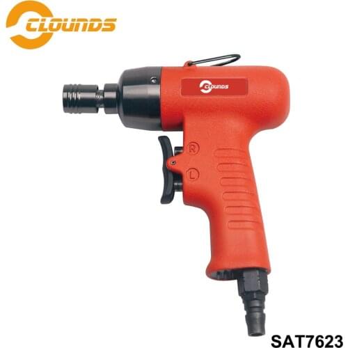 SAT7623 Pneumatic Air Screwdriver 6mm Air Screwdriver 10000rpm Pneumatic Screw Driving Gun Tools Pistol 50N.m Screwdriver