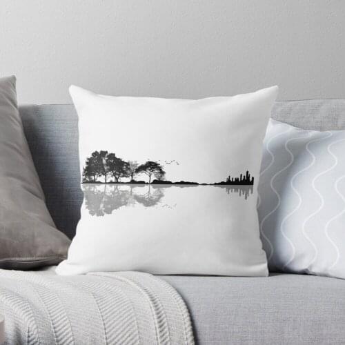 Nature Guitar Throw Pillow Cushion Cover Polyester throw pillows case on sofa home living room car seat decor 45x45cm