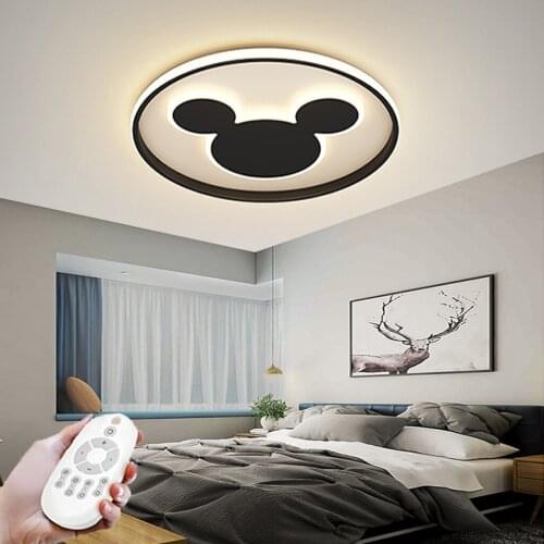 LED Ceiling Lamp Dimmable Chandelier Childrens Room Bedroom Decoration Light with Remote Control Kitchen Indoor Illumination