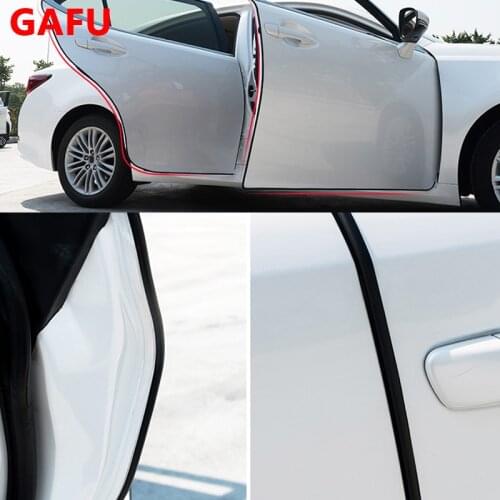 For Renault Kadjar 2017 2018 Door Protection Strips Rubber Edge Doors Moldings Side Protector Sticker Scratches Vehicle