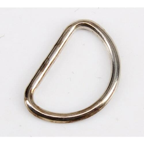 100piece 20mm Silver Metal Alloy D Ring Buckle for Belt Adjustable Shoes Bag Garment Fasteners Sewing Accessories K416