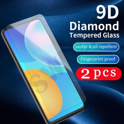 2-1Pcs HD for Huawei p smart 2021 2020 Z S pro 2019 plus 2018 tempered glass protective phone screen protector film on the glass