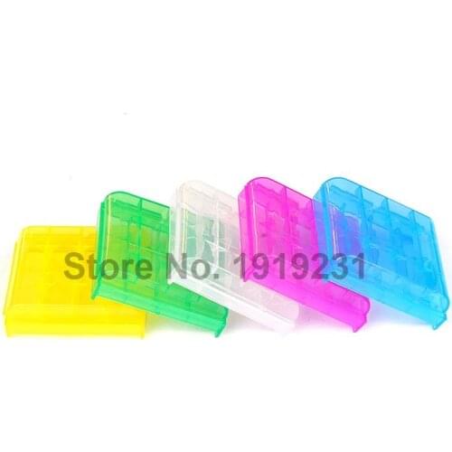 20PCS Hard Plastic Case Holder Storage Box For AA AAA Battery