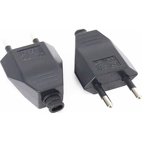 4.0mm EU Male Female Butt VDE Power Cord Plug Power socket Europ EU plug Light-fixture 2 core Connection Plug
