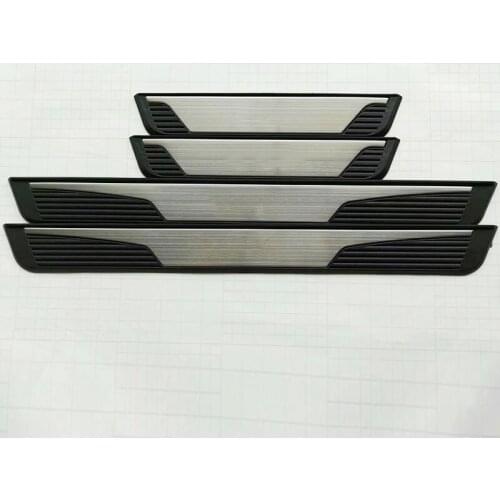 For Chevrolet Trax 2014 2015 2016 Stainless Steel Door Sill Trim Protectors Guard Cover Trim Car Styling accessories 4PCS