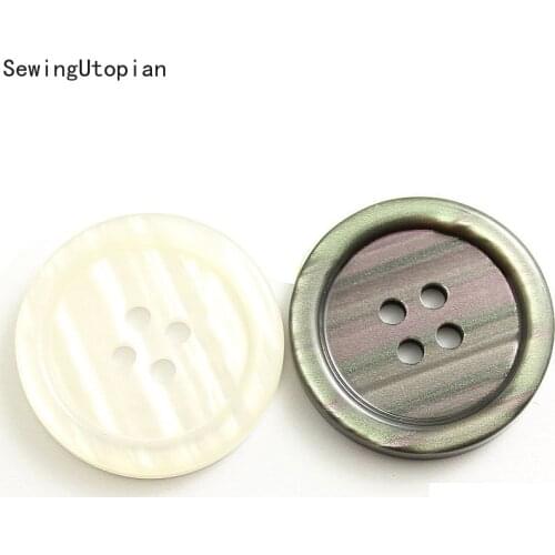 50PCS 11.5-25MM High-grade Plastic Resin Buttons Flatback 4-Holes DIY Suit Coat Clothes Scrapbooking Sewing Accessories