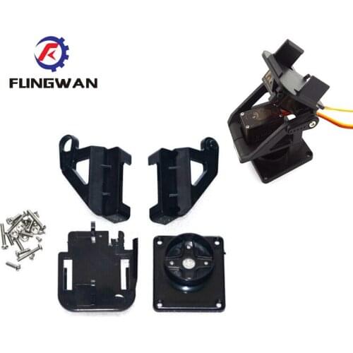50 pieces Servo bracket PT Pan/Tilt Camera Platform Anti-Vibration Camera Mount for Aircraft FPV dedicated nylon PTZ for 9G SG90