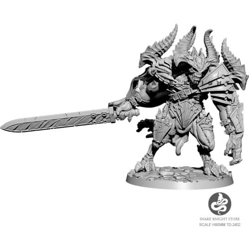 80MM Resin model kits figure DIY toy self-assembled TD-2402