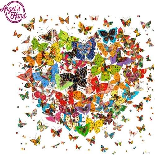 DIY Diamond Embroidery Butterfly flying Needlework Diy Diamond Painting Cross Stitch Pasted Painting Fashion Home Decoration