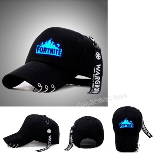 Fortnites Baseball Cap Unisex Night Luminous Hat Hip Hop Fortress Night Snapback Outdoor Lighting Alpine Battle Royale Hat Cap