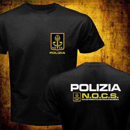 Fashion New Nocs Italy Police Tactical Unit Swat Counter Terrorist Special Force T-Shirt Men Funny Tees Cotton Harajuku