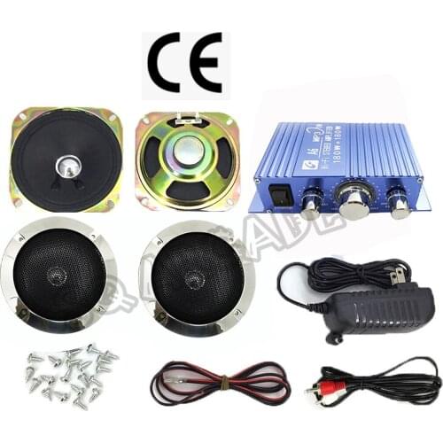 Hi-Fi Audio Stereo A6 Amplifier Arcade Gaming Audio Kit 4-inch Speakers and Blue Amplifier Raspberry Pi Multi-Function Gaming PC
