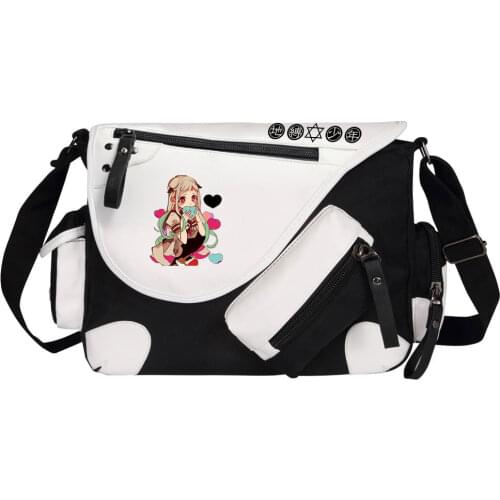 Jibaku Shounen Hanako-kun Canvas Casual Zipper Shoulder Bag Crossbody Bags Schoolbags Messenger Gift