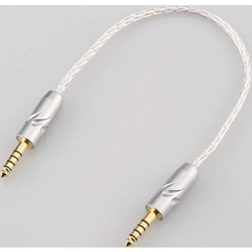 New Audiocrast 819AG DIY HIFI Single 4.4mm Balanced Male to 4.4mm Balanced Male Audio Adapter Cable 4.4 Male to Male Adapte