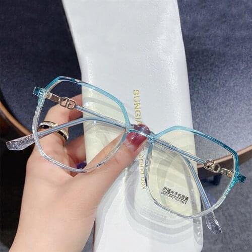 TR90 Reading Glasses Anti Blue Light Ray Finished Myopia Glasses Frame for Women Men Computer Eyeglasses Diopter 0+1.0...+6.0