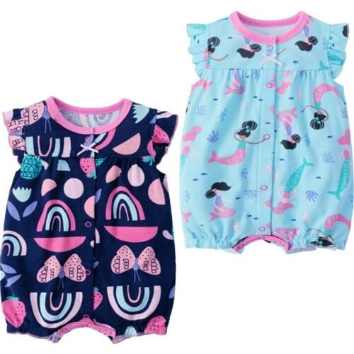 Baby clothing one piece romper infant jumpsuit summer short sleeve 6 9 12 18 24 months cotton baby girls boys clothes