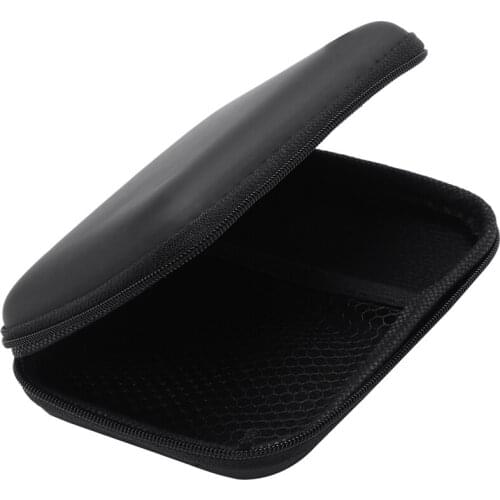 Portable Hard Disk Drive Shockproof Zipper Cover Bag Case 2.5inch HDD Bag Hardcase Black