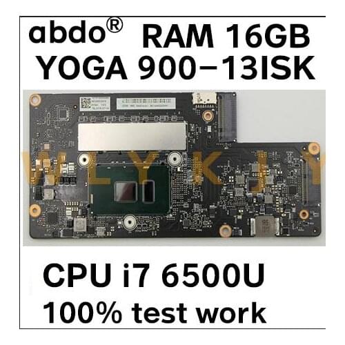For Lenovo YOGA 900-13ISK Laptop Motherboard FRU 5B20K48454 BYG40 NM-A411 i7-6500U CPU 16GB RAM tested 100% working