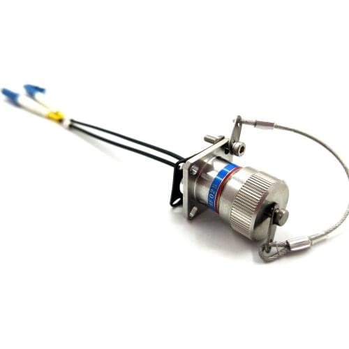 YMF socket with LC Electromagnetic shielding tactical fiber connector