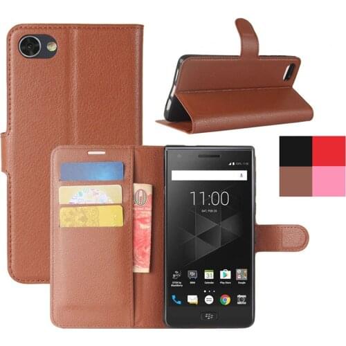 Luxury PU Leather Wallet Flip Case For BlackBerry Motion With Card Slot Holder Back Kickstand Cover For BlackBerry Motion 5.5"