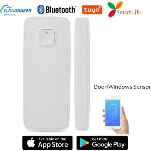 Tuya Bluetooth Mesh SIG Door Window Contact Sensor Detector Smart Home Security Wireless Burglar Alarm App Push Notification