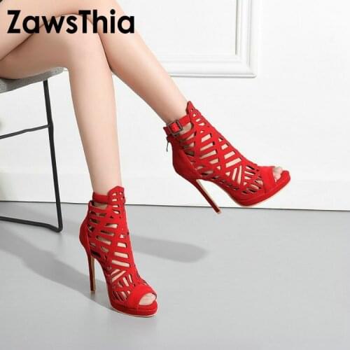 ZawsThia Womens High-heeled Shoes