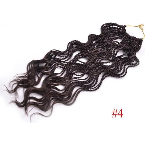 14" Synthetic Curly Senegalese Twist Hair Crochet BraidsBraiding Hair Extensions Black Ombre Bug Purple Senegal Twist