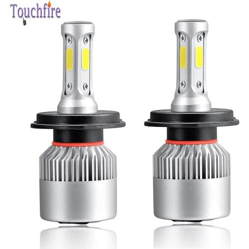 2PCS S2 H4 H7 H8 H11 H1 H3 9005 9006 Canbus Car Bulbs LED Headlamp 72W 8000LM 6000K Auto Light Headlight DC 12v 24v Dropshipping