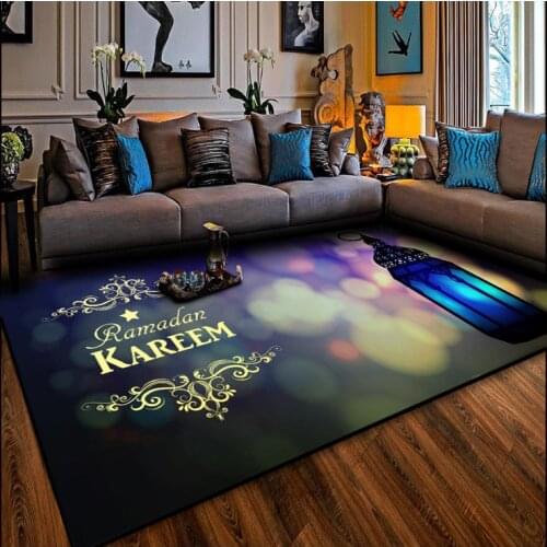 200*300cm Middle East Arab Islamic Ethnic Style Ramadan Festival Dream Lighthouse Bedroom Living Room Kitchen Carpet Door Mat