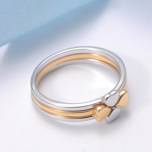 925 Sterling Silver Jewelry Stackable Multiple Hearts Sterling Silver Midi Rings Birthday Christmas Gifts 8pcs Lot Wholesale