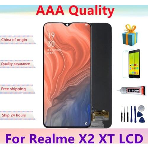 AMOLED Display 6.4"For Realme X2 RMX1992 RMX1993 RMX1991 LCD Touch Digitizer Screen Assembly For Realme XT RMX1921