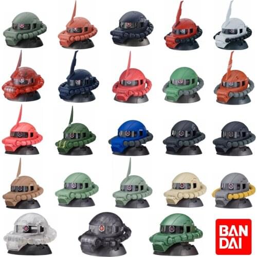 Bandai Genuine Gashapon Toys GUNDAM EXCEED MODEL ZAKU HEAD Chars Zaku Action Figure Model Ornament Toys