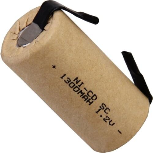 Lowest price 1 piece SC battery 1.2v batteries rechargeable 1300mAh nicd battery for power tools akkumulator