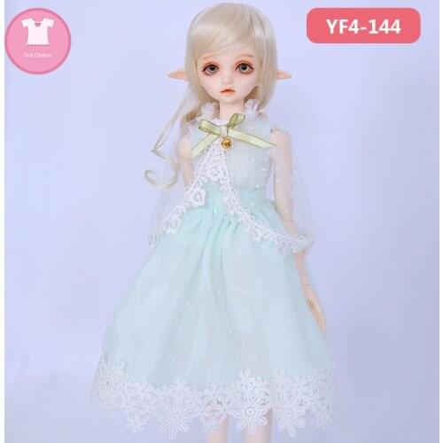Free Shipping BJD Clothes 1/4 For the Flowendoll Dim Minifee Body YF4-144 Cute Dress Beautiful Doll Outfit OUENEIFS Accessories