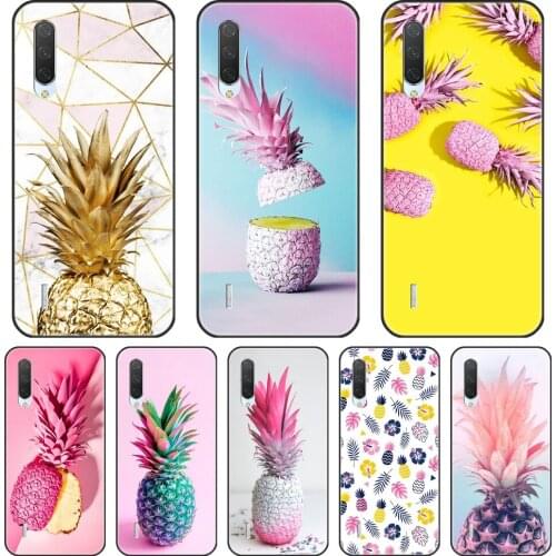Phone Case For Xiaomi Mi 9T 8 PRO Case Silicone Yellow Pineapple Pink Fruit Aesthetic Soft Back Cover For Xiaomi Mi A3 9 SE