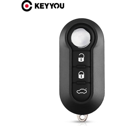 KEYYOU 10pcs 3 Buttons Remote Flip Key Shell For Fiat For Citroen Jumper Fit For Peugeot Boxer 2008-2015 Replacement Uncut Case