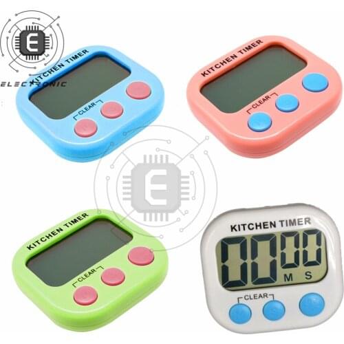 Digits Kitchen Timer With Magnetic Backing LCD Big Digital Screen Kitchen Timer Cooking Count Up Countdown Alarm Baking Tool