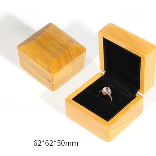 Travel Mini wood Wooden Jewelry Packing Case Portable Wedding Ring Bracelet Pendant Women Men Wedding Display Box Gift