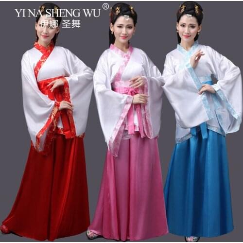 Ancient Chinese Traditional Hanfu Costume Women Han Dynasty Dress Oriental Princess Dress Lady Elegance Tang Dynasty Dance Wear