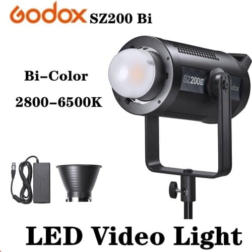 Godox SZ200Bi Led Photography Light 200W 2800-6500K Bi-Color LED Video Light for tik tok youtube Live Photography aro de luz