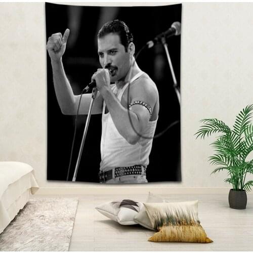 Hot Sale Custom High Quality Freddie Mercury Wall Hanging HD Landscape 3D Printing Digital Printing Home Decoration Tapestry